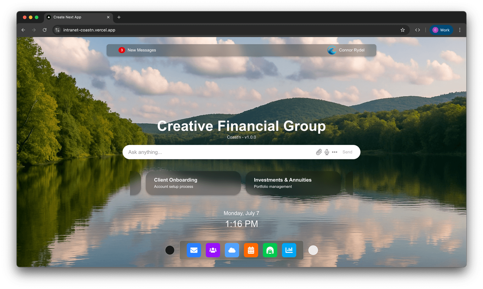 Creative Financial Group Dashboard