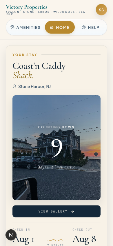 Guest portal on a phone
