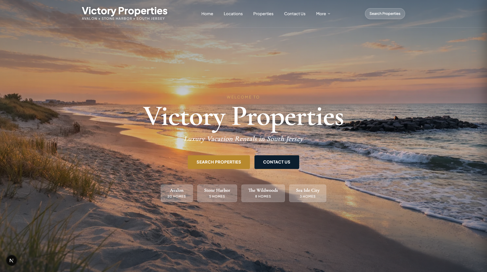 Victory Properties marketing site